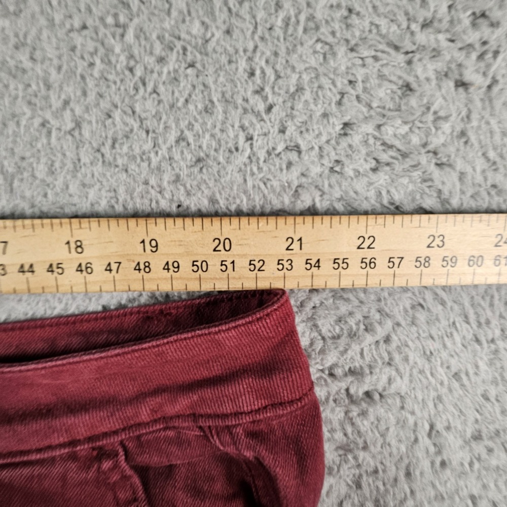 Judy Blue High Rise Seam Straight Jeans Womens 24W Burgundy Denim Preppy Casual - Picture 12 of 16